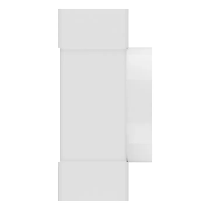 612TF10P, T-giunto tra il canale rettangolare 60x120 e il distributore d'aria con flangia D100