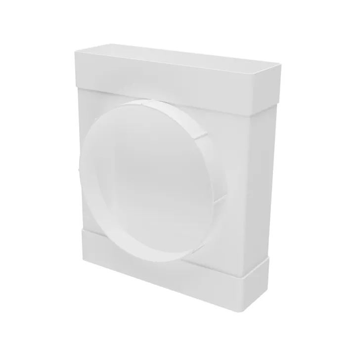 620TF16P, T-gomito con canale rettangolare 60x204 e distributore d’aria con flangia D160