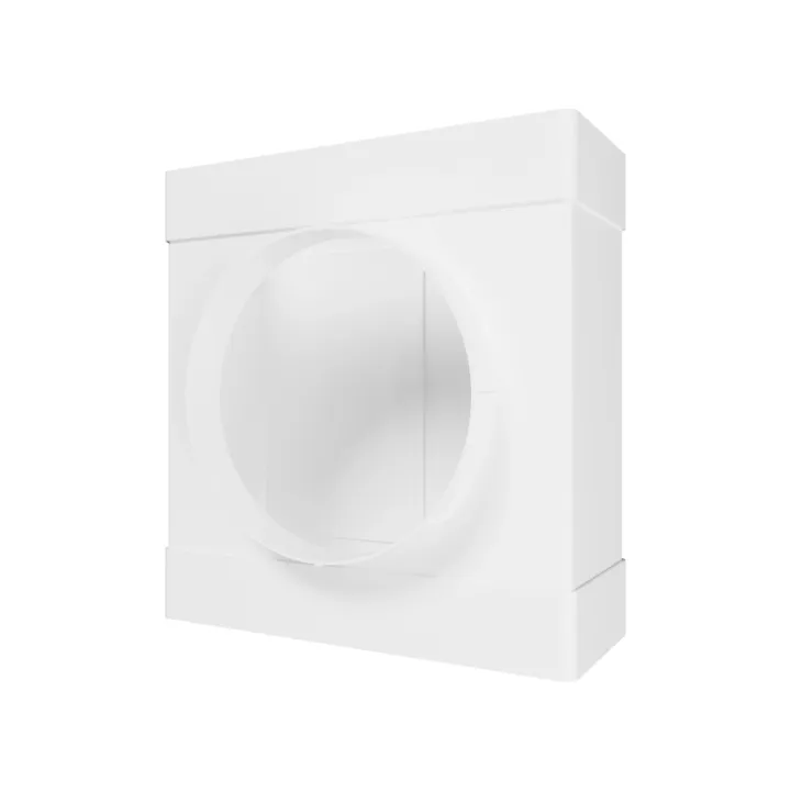 T-giunto tra tubo rettangolare 220x90mm e divisore aereo con flangia D150 mm | 922TF15P
