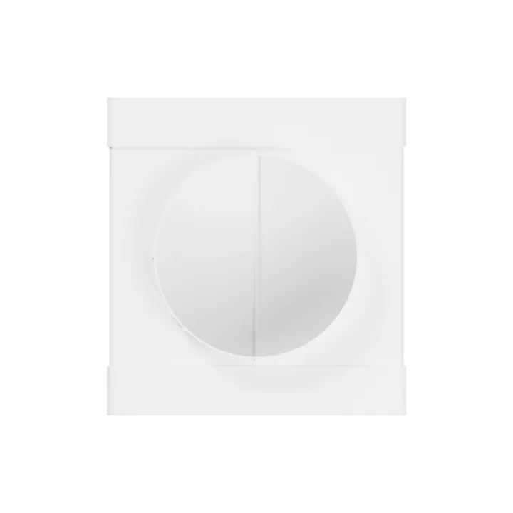 T-giunto tra tubo rettangolare 220x90mm e divisore aereo con flangia D150 mm | 922TF15P