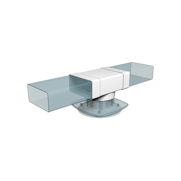 T-giunto tra tubo rettangolare 220x90mm e divisore aereo con flangia D150 mm | 922TF15P
