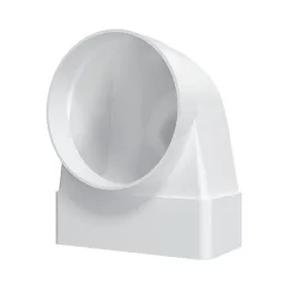 612SK10FP, raccordo a 90° tra il canale rettangolare 60x120 e il diffusore d'aria con flangia D100