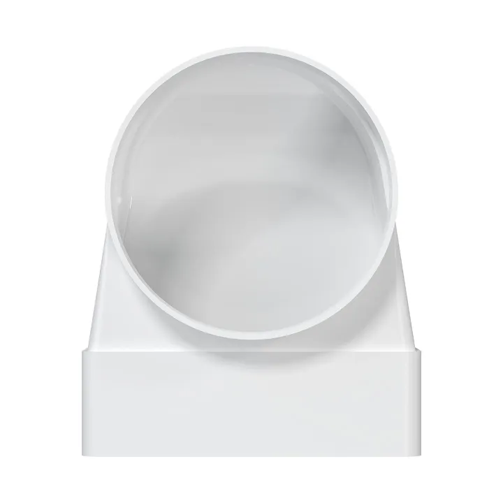 612SK10FP, raccordo a 90° tra il canale rettangolare 60x120 e il diffusore d'aria con flangia D100