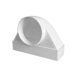 620SK10FP, raccordo a 90° tra il canale rettangolare 60x204 e il distributore d’aria con flangia D100