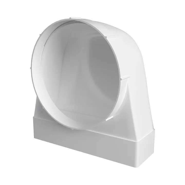 620SK16FP, raccordo a 90° tra canale rettangolare 60x204 e distribuitore d'aria con flangia D160