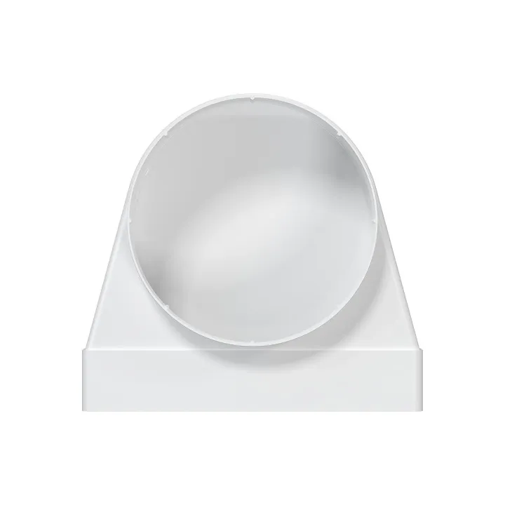 620SK10KP, raccordo a 90° tra canale rettangolare 60x204 e canale rotondo D100