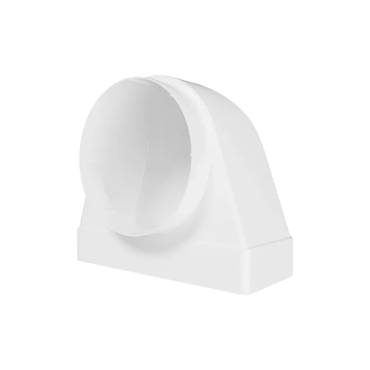 90° raccordo tra canale rettangolare 220x90mm e tubo D150 mm