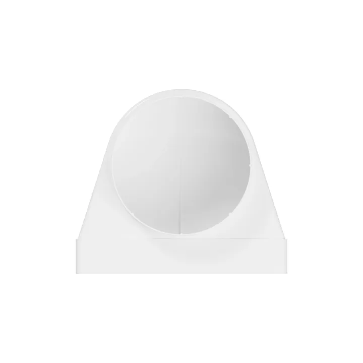 90° raccordo tra canale rettangolare 220x90mm e tubo D150 mm