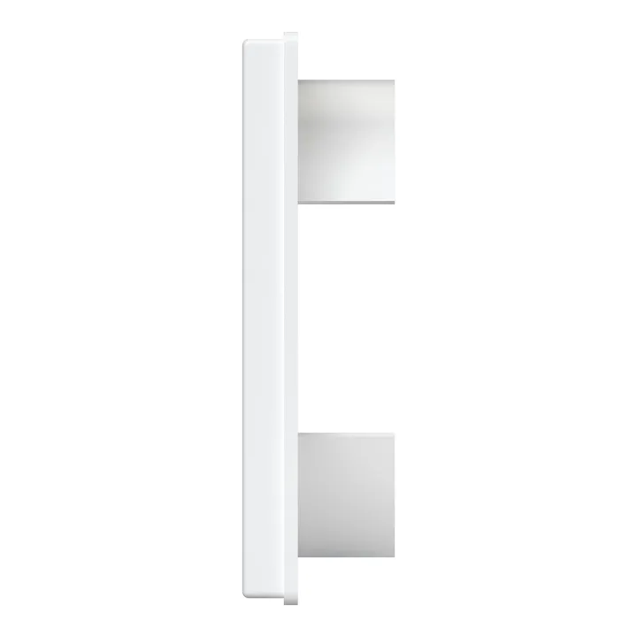 1515K12,5F , Griglia di scarico con sportelli di peso 150x150 e flangia D125 (plastica ASA)