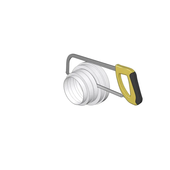 Riduttore universale centrale o adattatore per tubi di ventilazione da 160mm a 80mm PU16.15.12.10.8