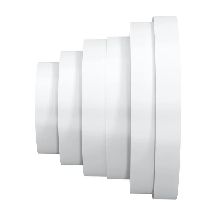Riduttore universale centrale o adattatore per tubi di ventilazione da 160mm a 80mm PU16.15.12.10.8