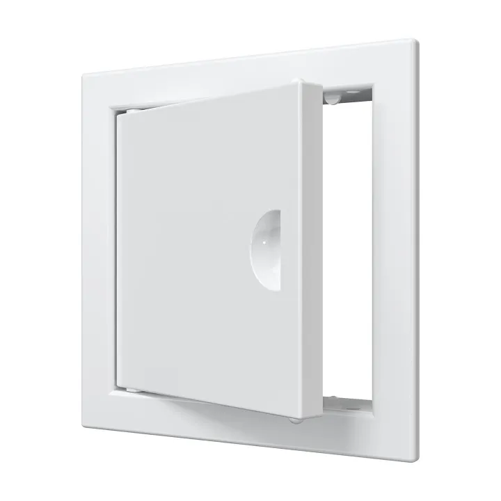 Porta di ispezione 122x122 L1010R con maniglia e flangia - Akvavent