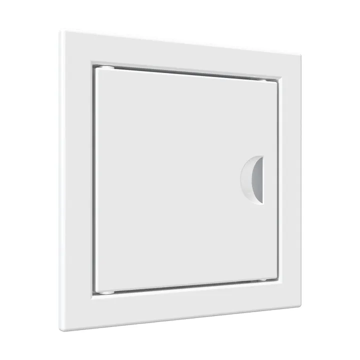 Porta di ispezione 122x122 L1010R con maniglia e flangia - Akvavent
