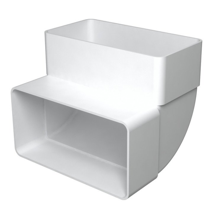 612KVP, Gomito verticale a 90° per canalizzazione rettangolare 60x120