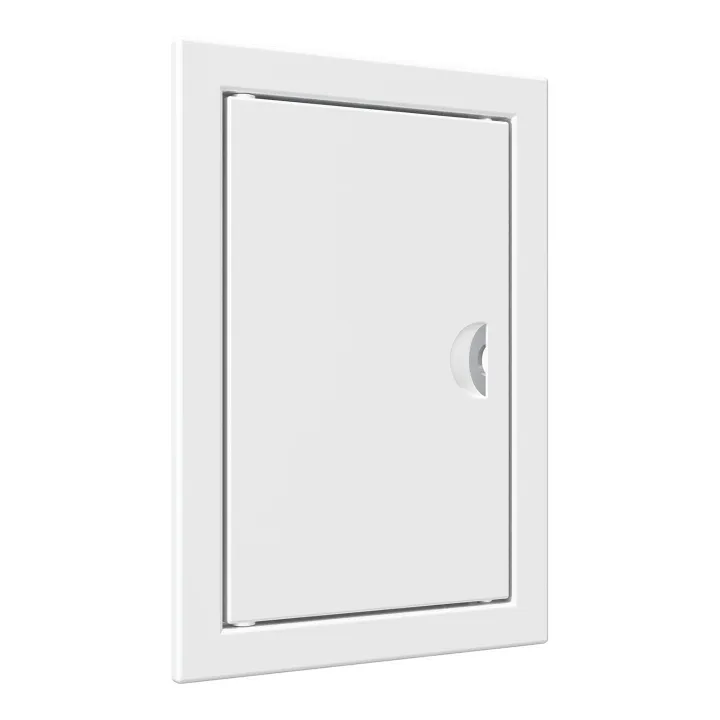 Porta di ispezione 122x122 L1010R con maniglia e flangia - Akvavent