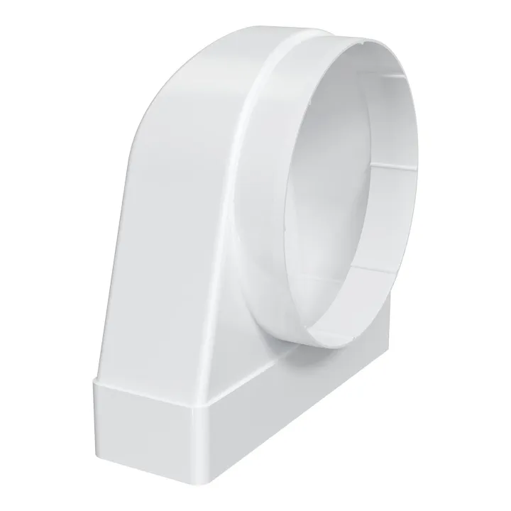 620SK16KP, raccordo a 90° tra un canale rettangolare 60x204 e un canale rotondo D160
