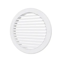 16RKN, Griglia rotonda esterna D200 con flangia D160, plastica ASA