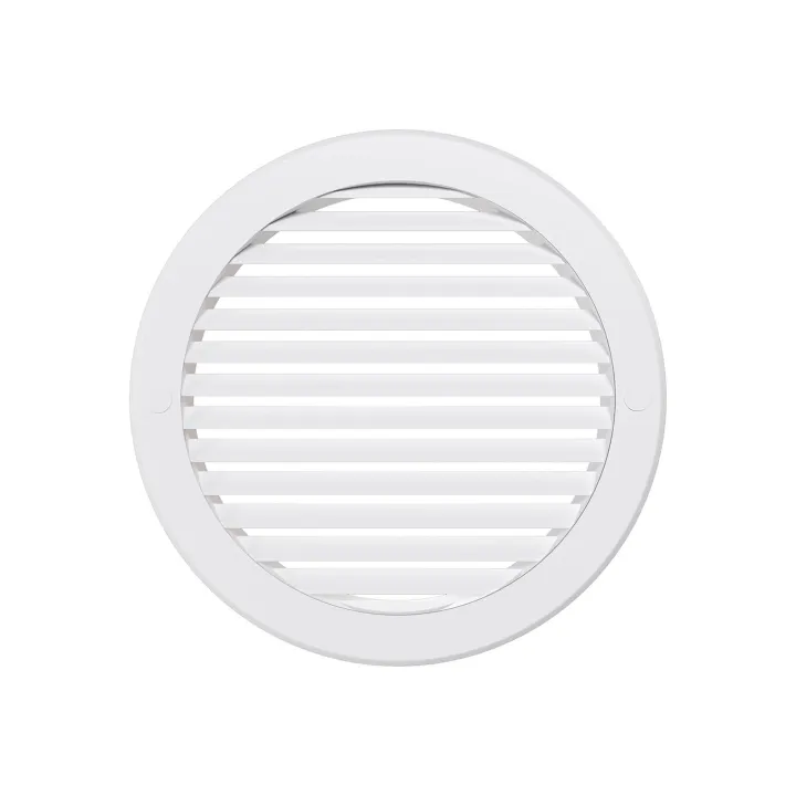 16RKN, Griglia rotonda esterna D200 con flangia D160, plastica ASA