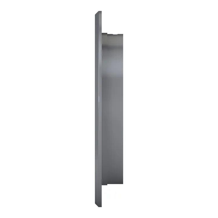 12RKN grigio, Griglia rotonda esterna D150 con flangia D125, plastica ASA