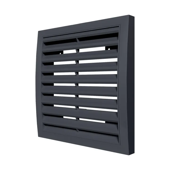 1515RRN grigio, Griglia esterna rimovibile 150x150, plastica ASA