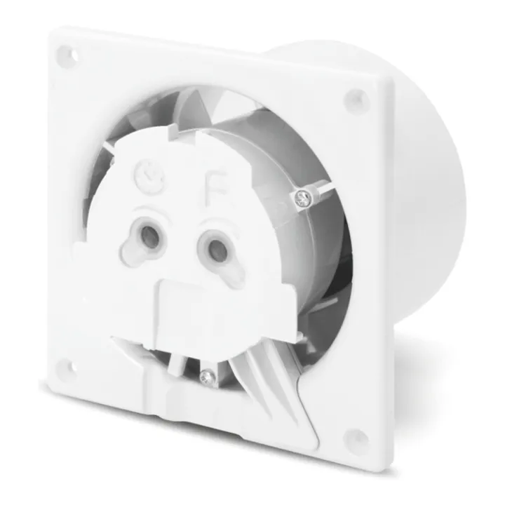 Aspiratore da bagno fi 100 con copertura in vetro