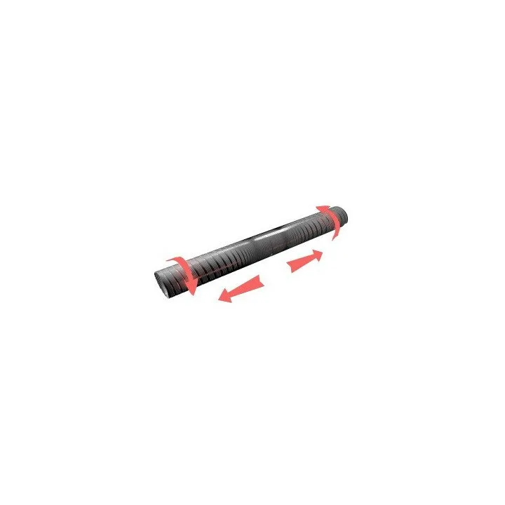 10VA, Canale d'aria flessibile ondulato in alluminio, D fino a 3 m, diametro 100 mm