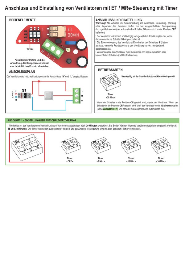 Manuale del regolatore MRe / ET