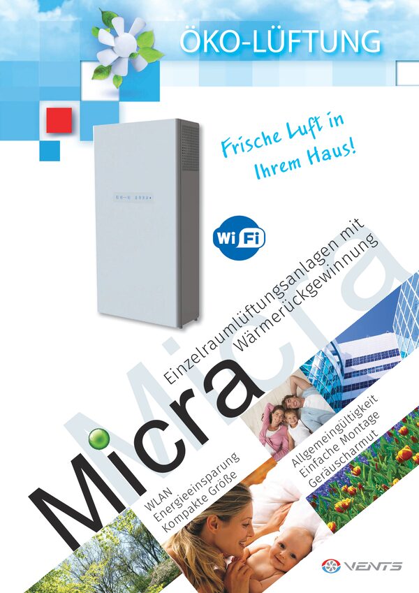 VENTS Micra 200 E ERV WiFi - Scheda tecnica