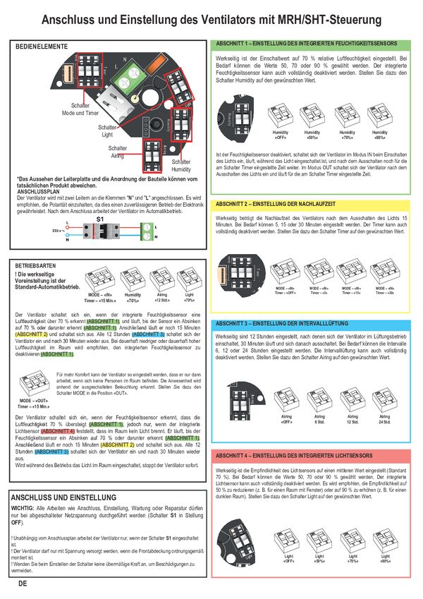 Manuale del regolatore MRH / SHT