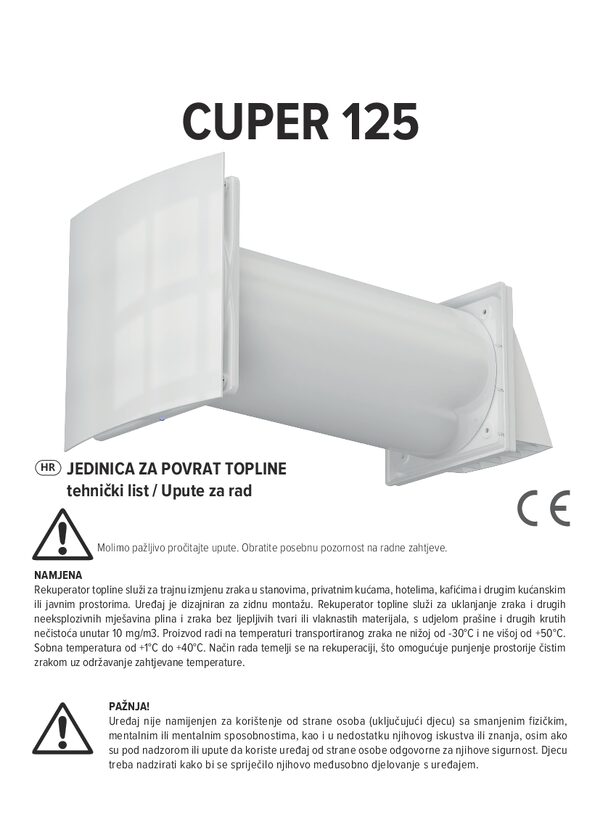CUPER 125 – Manuale d'uso