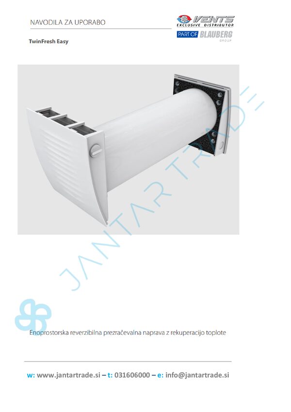 VENTS TwinFresh Easy-D RL7-50-17 - Manuale d'uso