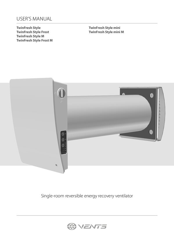 VENTS TwinFresh Style mini - Manuale d'uso