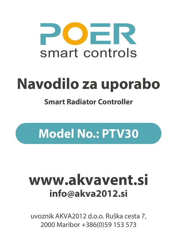 Manuale d'uso POER PTV30