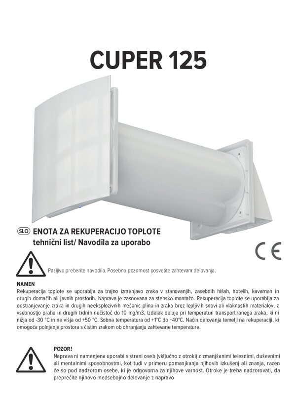 CUPER 125 – Manuale d'uso