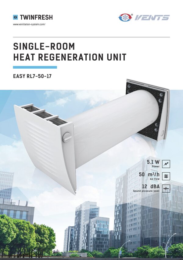 VENTS TwinFresh Easy-D RL7-50-17 - Scheda tecnica