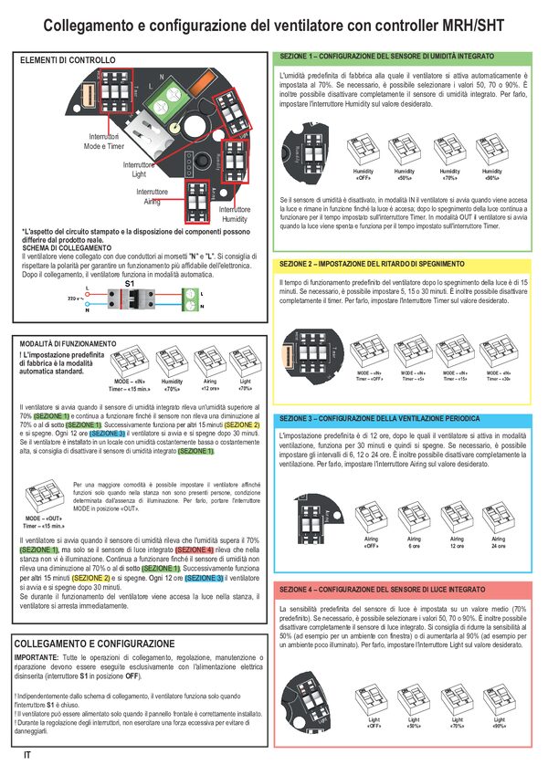 Manuale del regolatore MRH / SHT