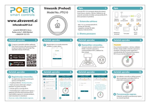 Manuale d'uso POER PTG10
