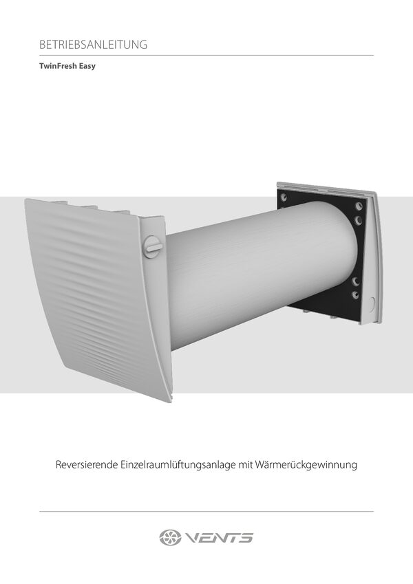 VENTS TwinFresh Easy-D RL7-50-17 - Manuale d'uso